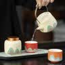 京东京造 茶杯套装手绘釉画彩茶具六色功夫茶杯节日伴手礼送礼【礼盒装】 实拍图