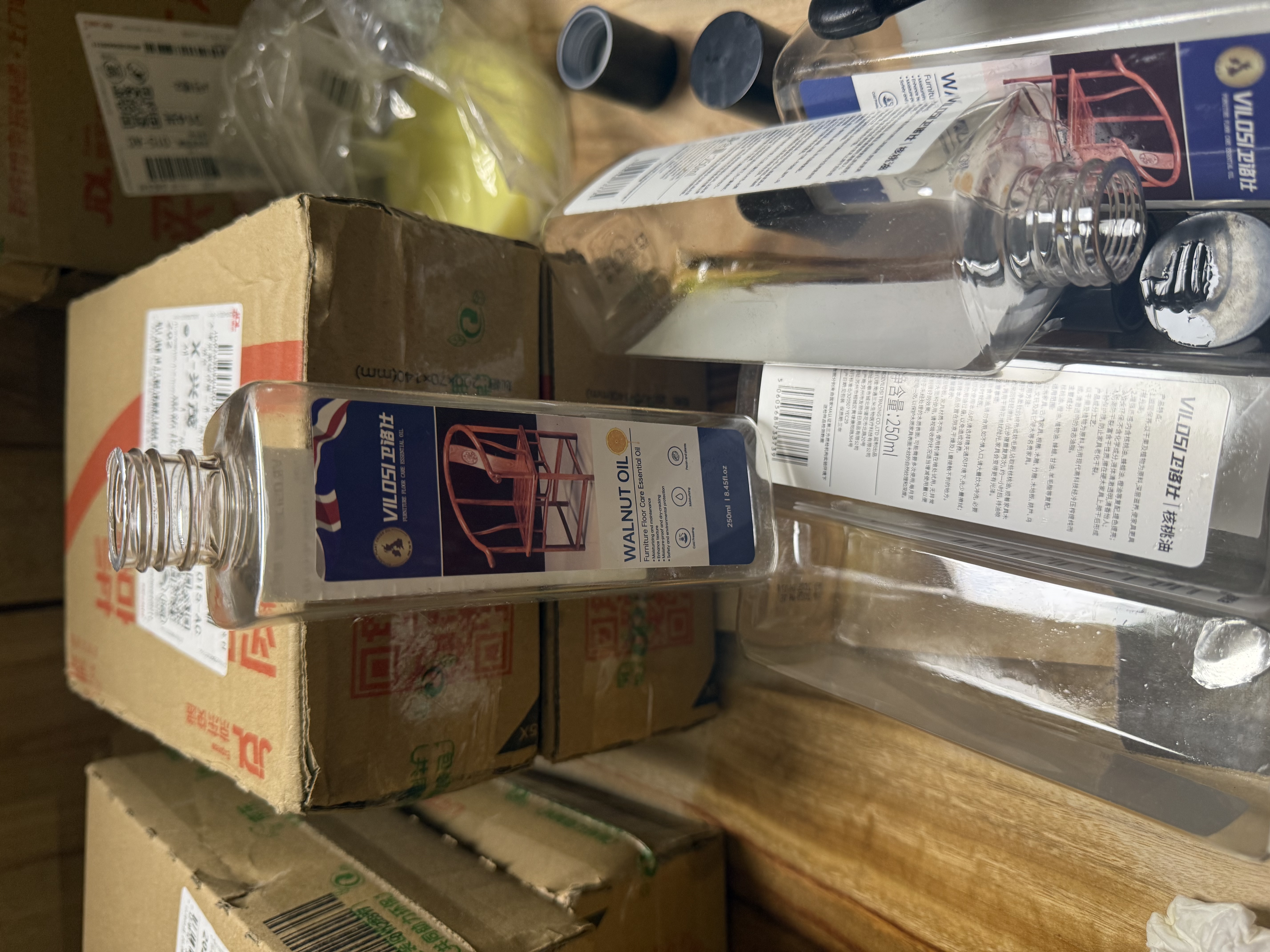 vilosi卫洛仕核桃油250ml*3瓶滋养红木家具保养油实木地板文玩护理精油 实拍图