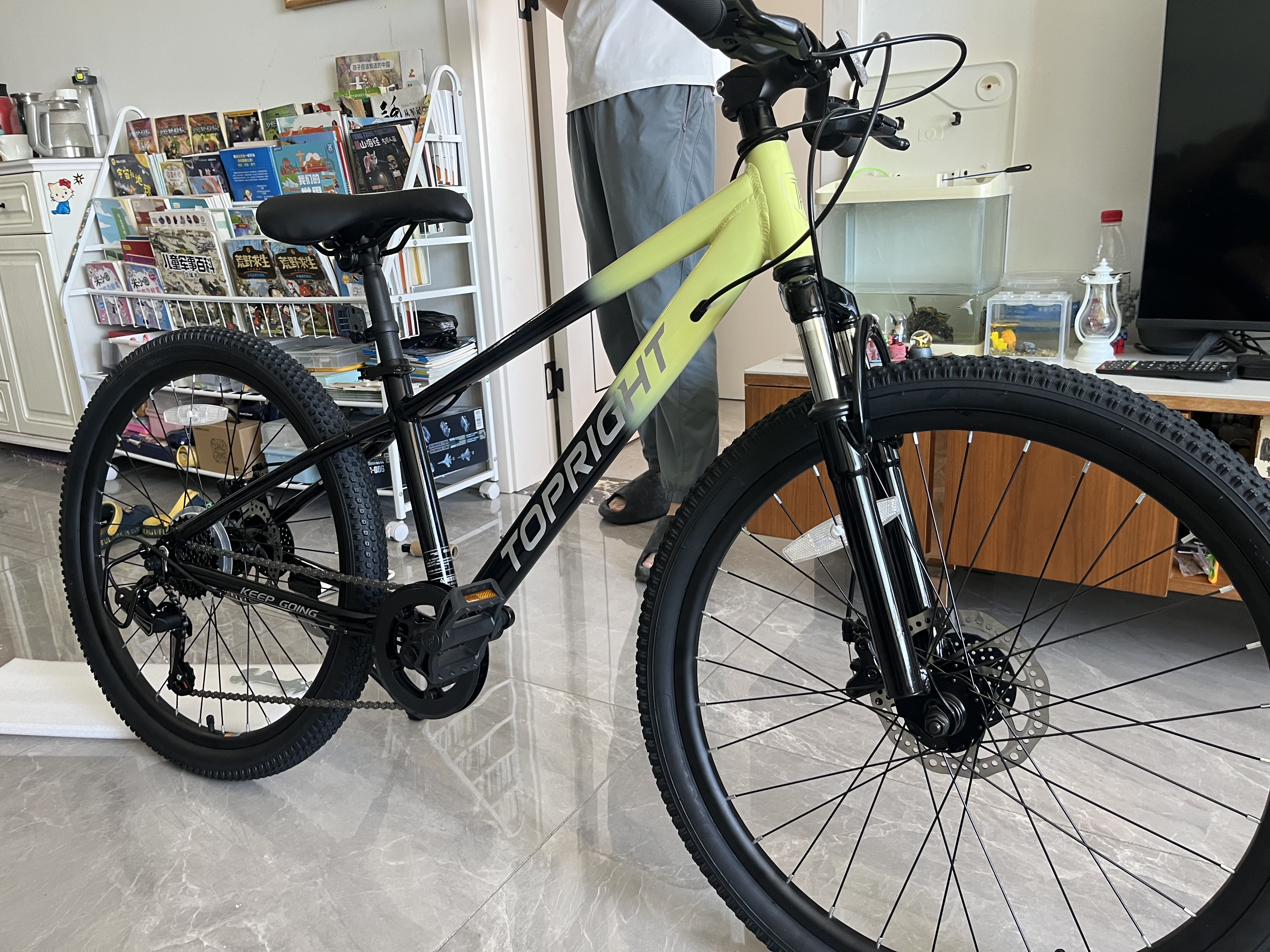 途锐达（TOPRIGHT）途锐达青少年自行车10-14岁中小学生山地车骑行通勤24寸变速单车 实拍图
