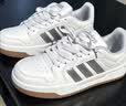 adidas ENTRAP美式校园风运动鞋少年感复古篮球风板鞋阿迪达斯   白色/金属暗银   41 实拍图