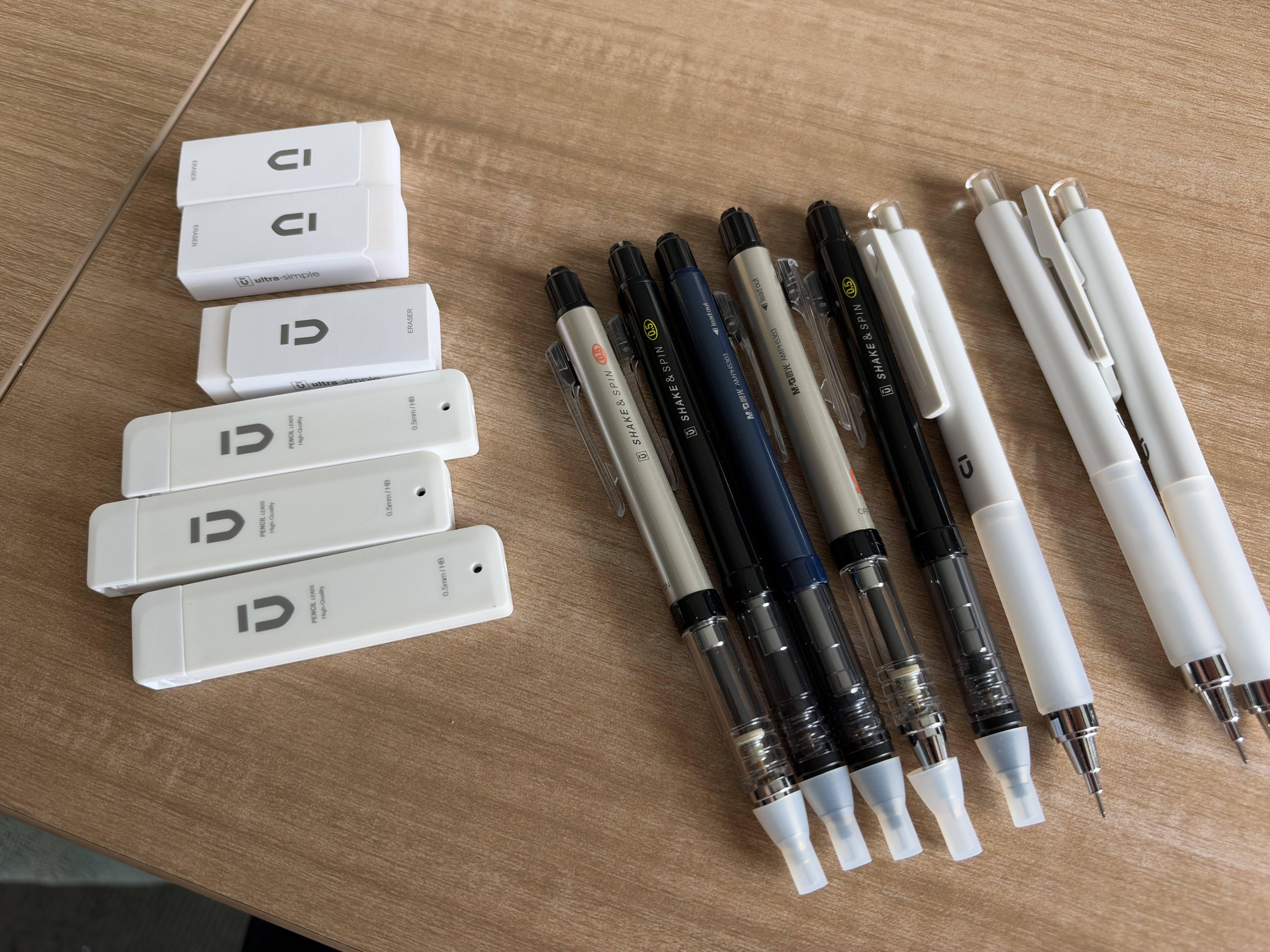 晨光（M&G）文具自动铅笔三件套0.5mm 活动铅笔优品系列（铅笔+HB铅芯+少屑橡皮）学生开学HAMP1614 实拍图