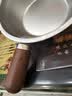 特厚不锈钢平底锅奶锅电磁炉通用不粘锅辅食锅汤锅煮锅蒸锅汤锅 胡桃木锅17cm 实拍图