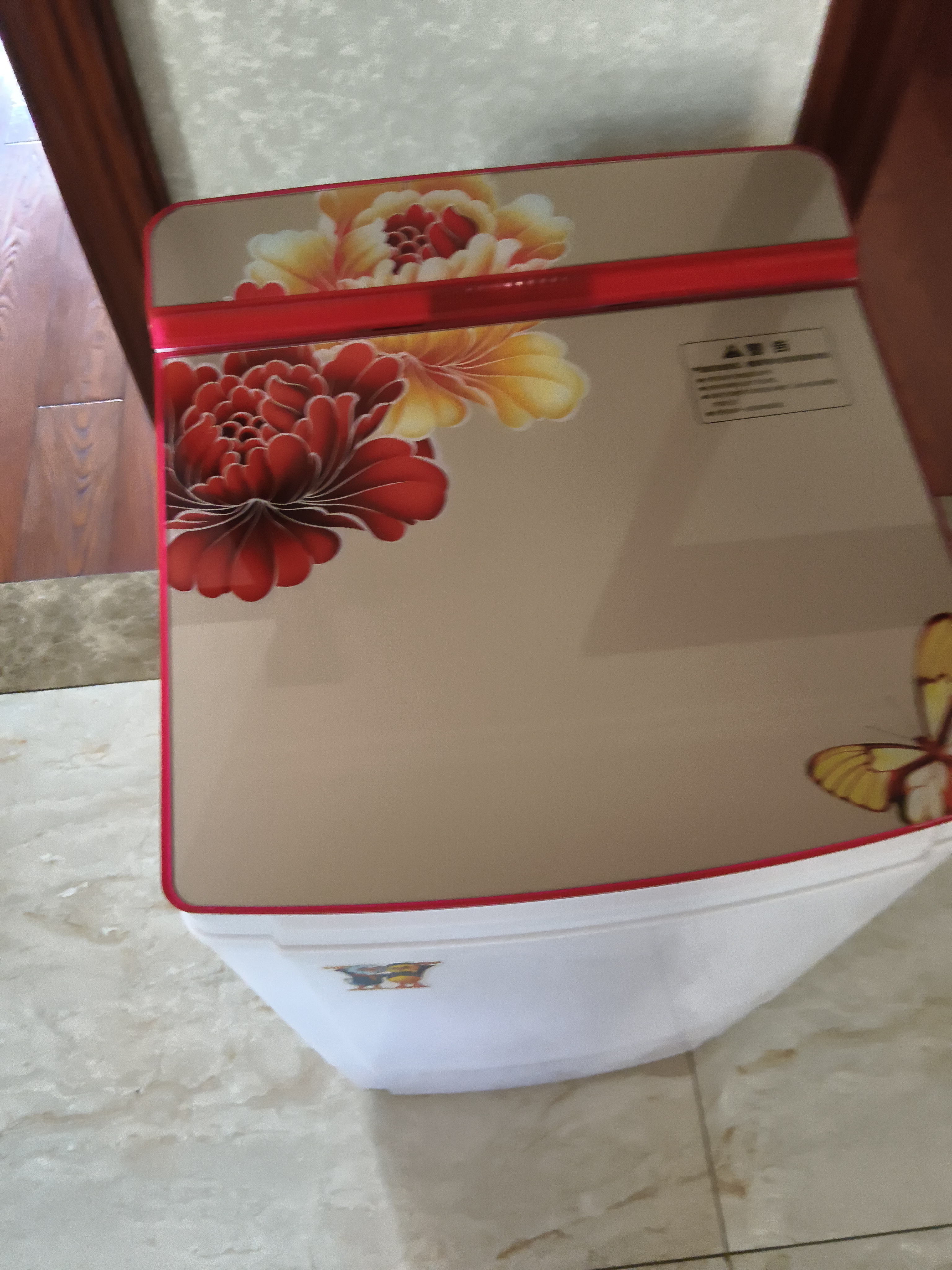 小鸭脱水机 小型单筒甩干机 宿舍家用便携迷你甩干桶干衣机不锈钢内桶 7KG玻璃盖板+不锈钢内桶 单缸 实拍图