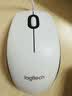 罗技（Logitech）M100r 鼠标 有线鼠标 办公鼠标 对称鼠标 大手鼠标 白色 实拍图