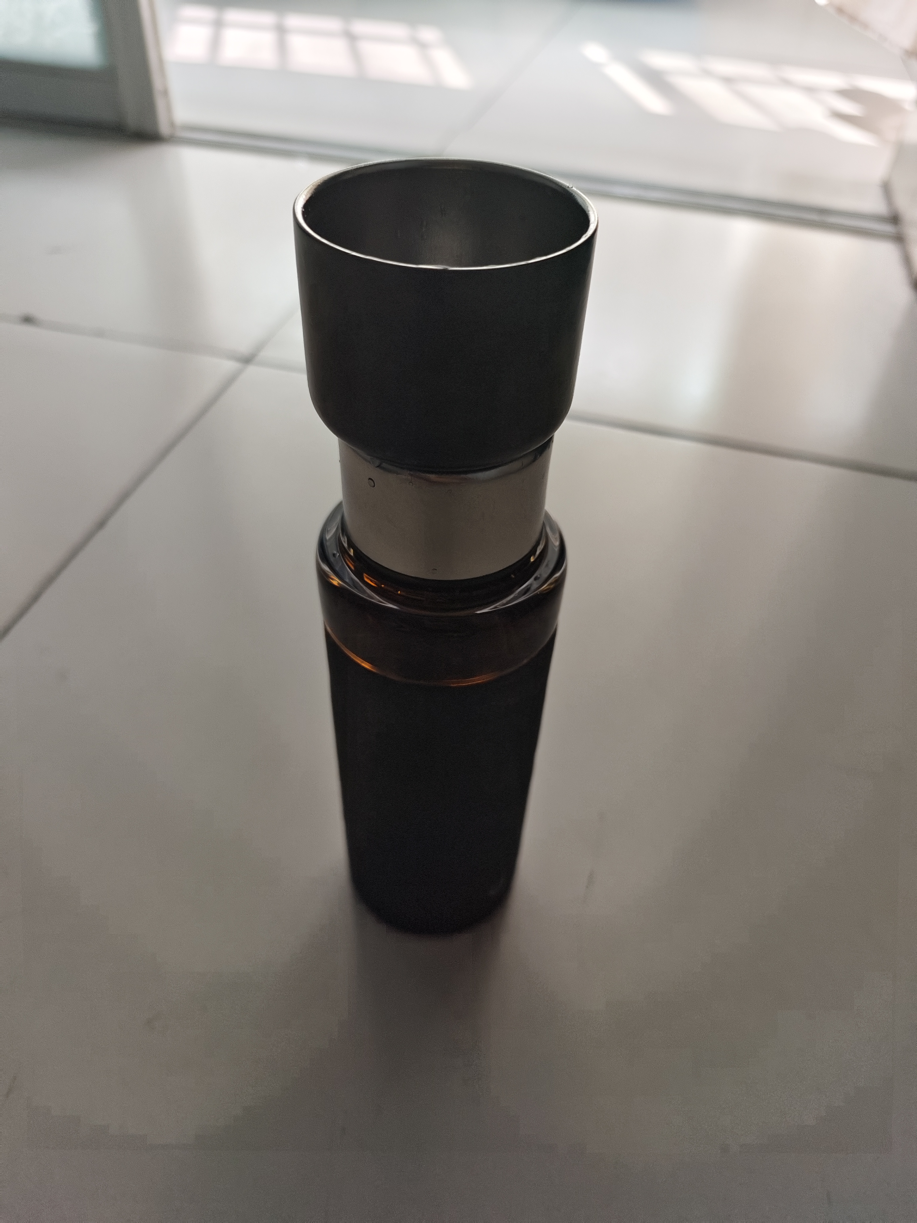 京东京造 纯钛保温杯 水杯子男女士大容量【磁吸茶水分离】茶杯480ml 黑色 实拍图