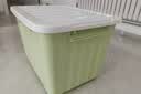 SPACEXPERT 衣物收纳箱特大号塑料整理箱车载储物箱80L蓝色 1个装 带轮 实拍图