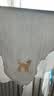 全棉时代婴儿隔汗巾纱布吸汗儿童宝宝开学幼儿园纯棉垫背小熊小鹿小猫3条 实拍图