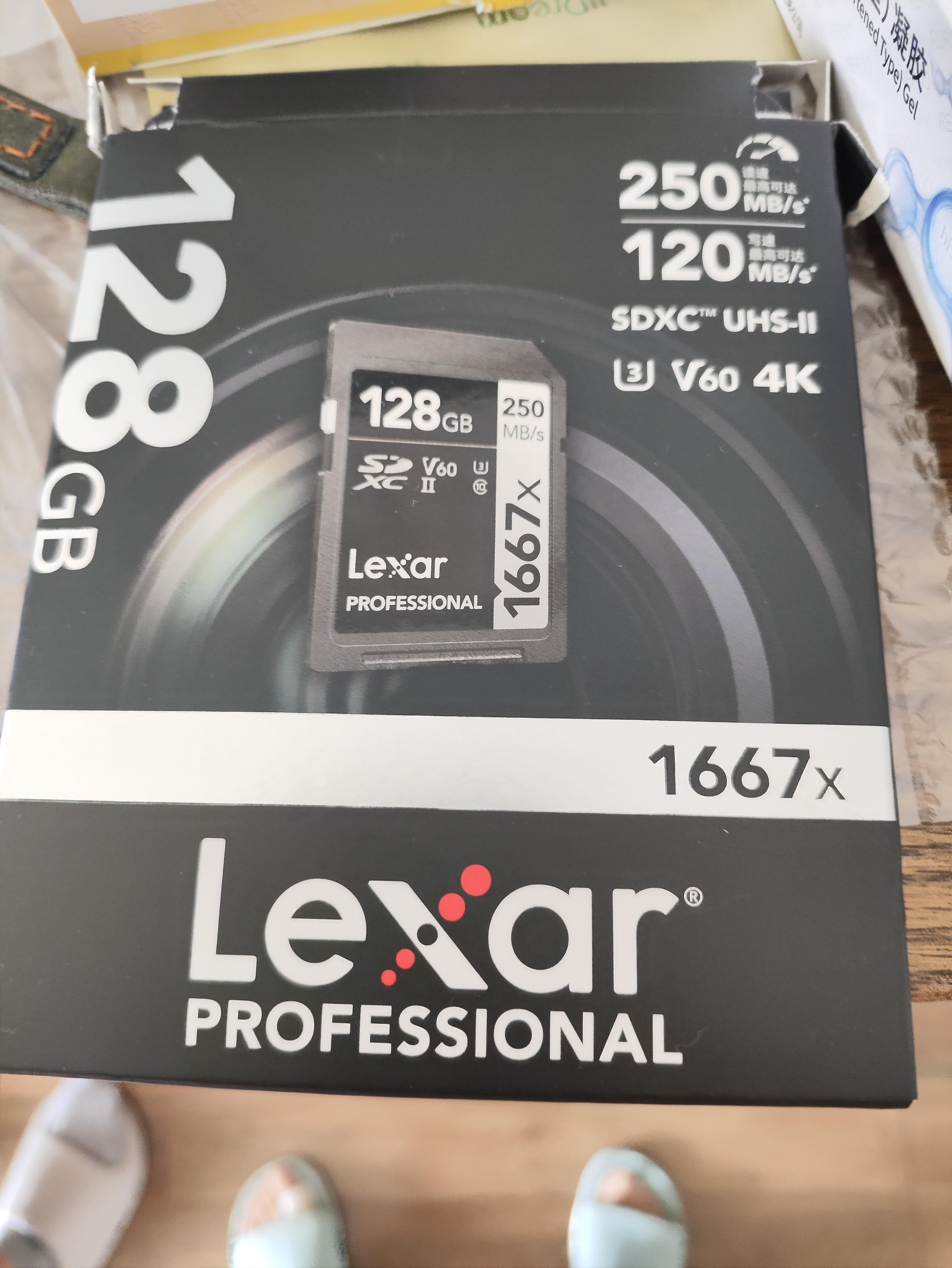 雷克沙（Lexar）128GB SD存储卡 U3 V60 4K数码相机内存卡 读250MB/s 写120MB/s 双排金手指（1667x Pro） 实拍图
