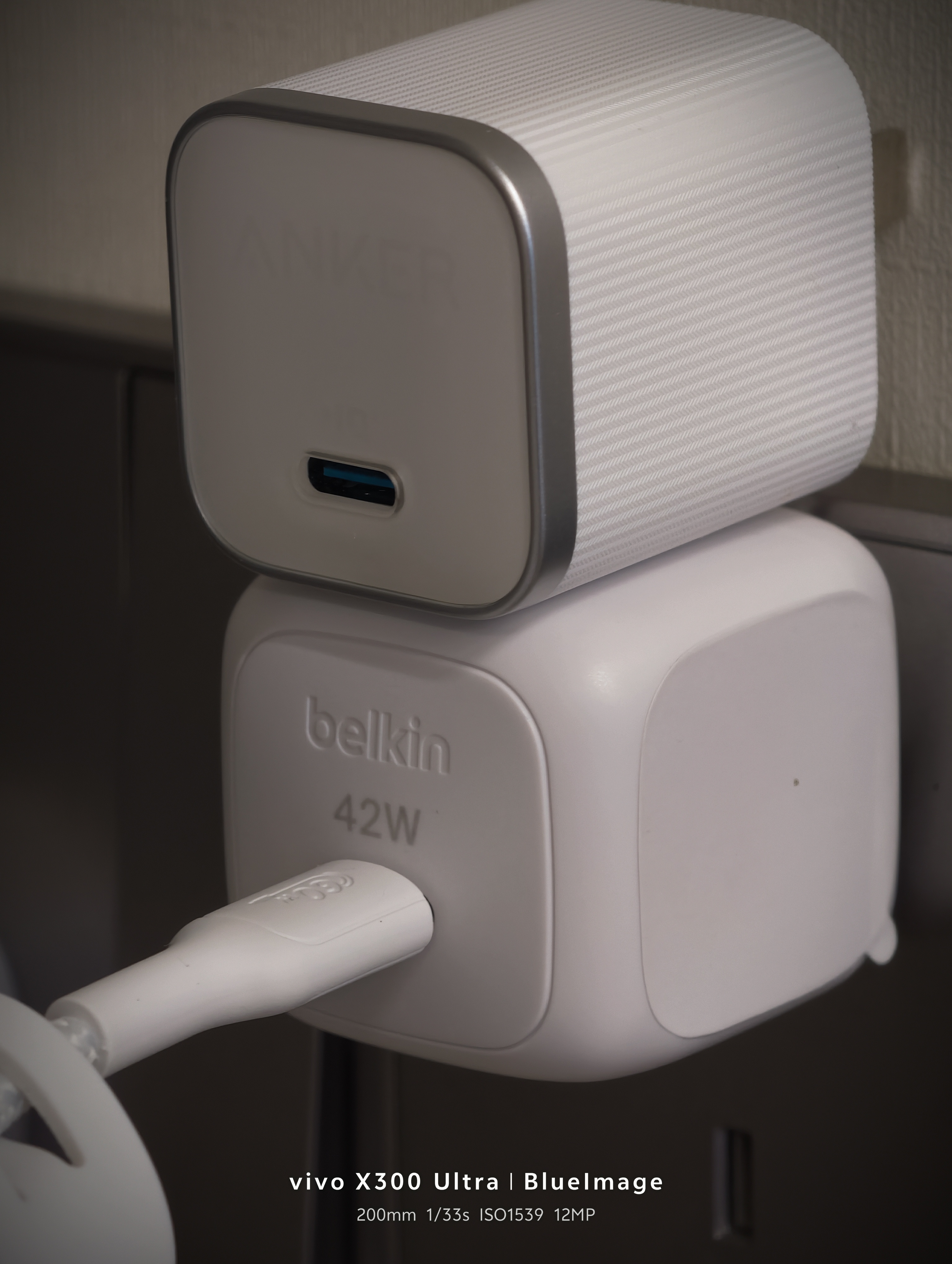 贝尔金（BELKIN）充电器 PD快充 适用苹果充电器40W便携充电头 手机iPhone/iPad充电头 C口电源适配器 白色套装 实拍图