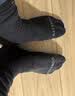 迪卡侬（DECATHLON）透气吸汗袜子运动袜高帮棉袜柔软舒适男女长袜 RS160-商务黑色-3双装 【43-46】(鞋码43/44/45/46) 实拍图