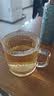 乐美雅玻璃杯带把手茶杯钢化玻璃咖啡杯高颜值大容量条纹杯500ml*2 实拍图