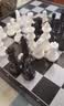 友邦（UB） 国际象棋黑白色磁性可折叠便携培训教学用棋露营(中号) 实拍图