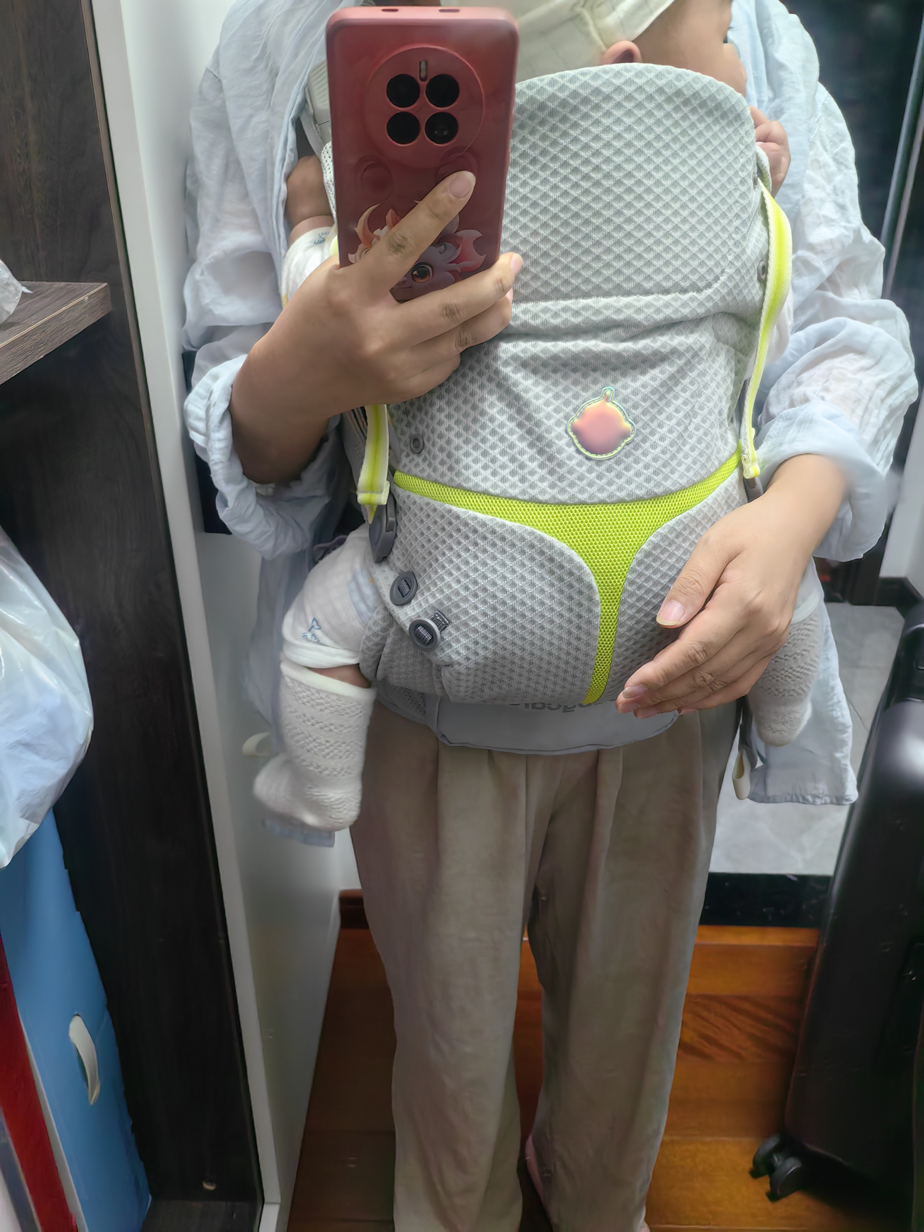 babycare腰凳背带婴儿透气面料0-36月人体工学柔软三合一易穿脱抱娃神器 实拍图
