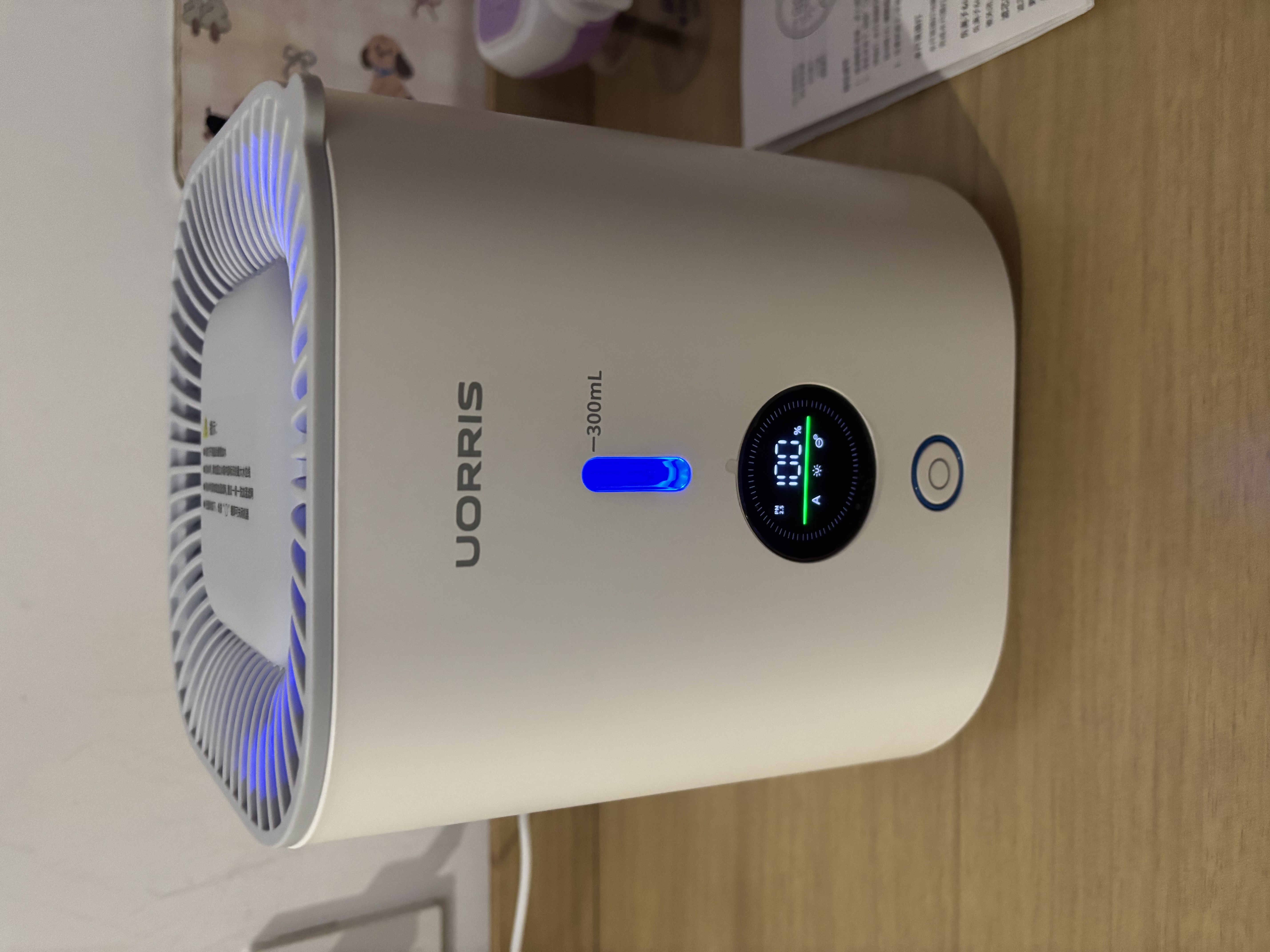UORRIS德国欧瑞氏空气净化器除甲醛除烟味新房家用桌面办公室小型负离子除异味过敏原鼻炎哮喘花粉神器 升级款【无雾加湿|高浓度负离子|除醛99%】 实时检测丨主动捕捉丨效果可视化 实拍图
