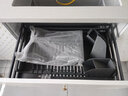 沙恩厨房拉篮橱柜抽屉式碗篮304不锈钢双层锅碗碟置物架碗筷柜收纳柜 750柜星空灰阁方双层内宽70-76cm 实拍图