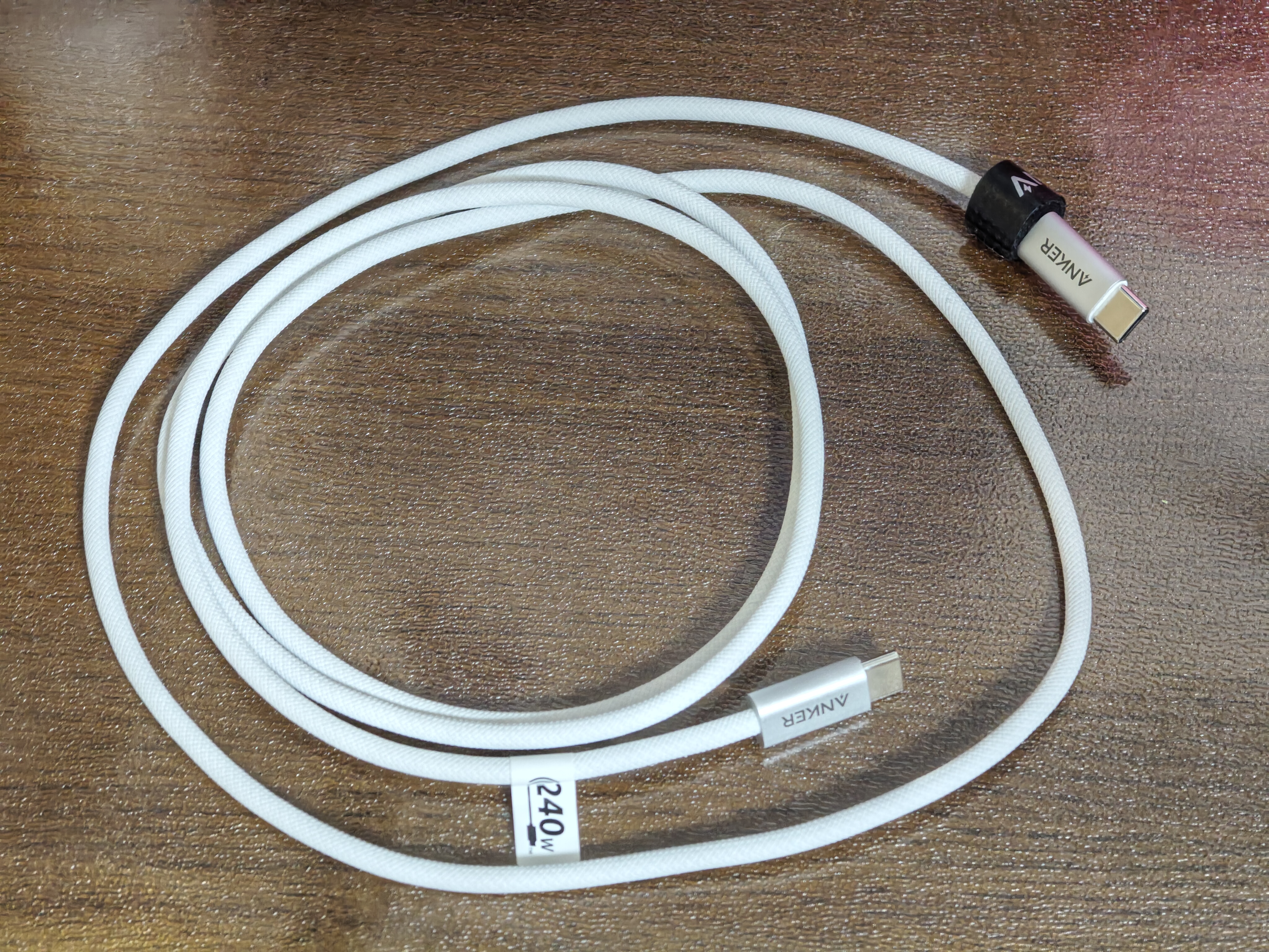 ANKER安克抗脏线【莱茵认证】140W双头Type-C苹果充电线适用iPhone18Pro/17/16/华为电脑车载快充数据线 实拍图