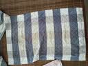 金号全棉枕巾 红+蓝52*78cm133g双人枕头巾3A级抗菌三层对枕透气吸汗 实拍图