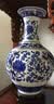 傲世景德镇陶瓷器青花瓷花瓶工艺品客厅摆件玄关办公室博古架装饰品 青花缠枝莲赏瓶+底座+证书 实拍图