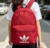 adidas休闲日常通勤运动双肩背包学生书包开学男女阿迪达斯三叶草   胜利红   NS(均码) 实拍图