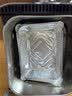 法禧龙 空气炸锅烤箱专用锡纸盒1100ml*20只铝箔盘烧烤一次性长方形餐盒 实拍图