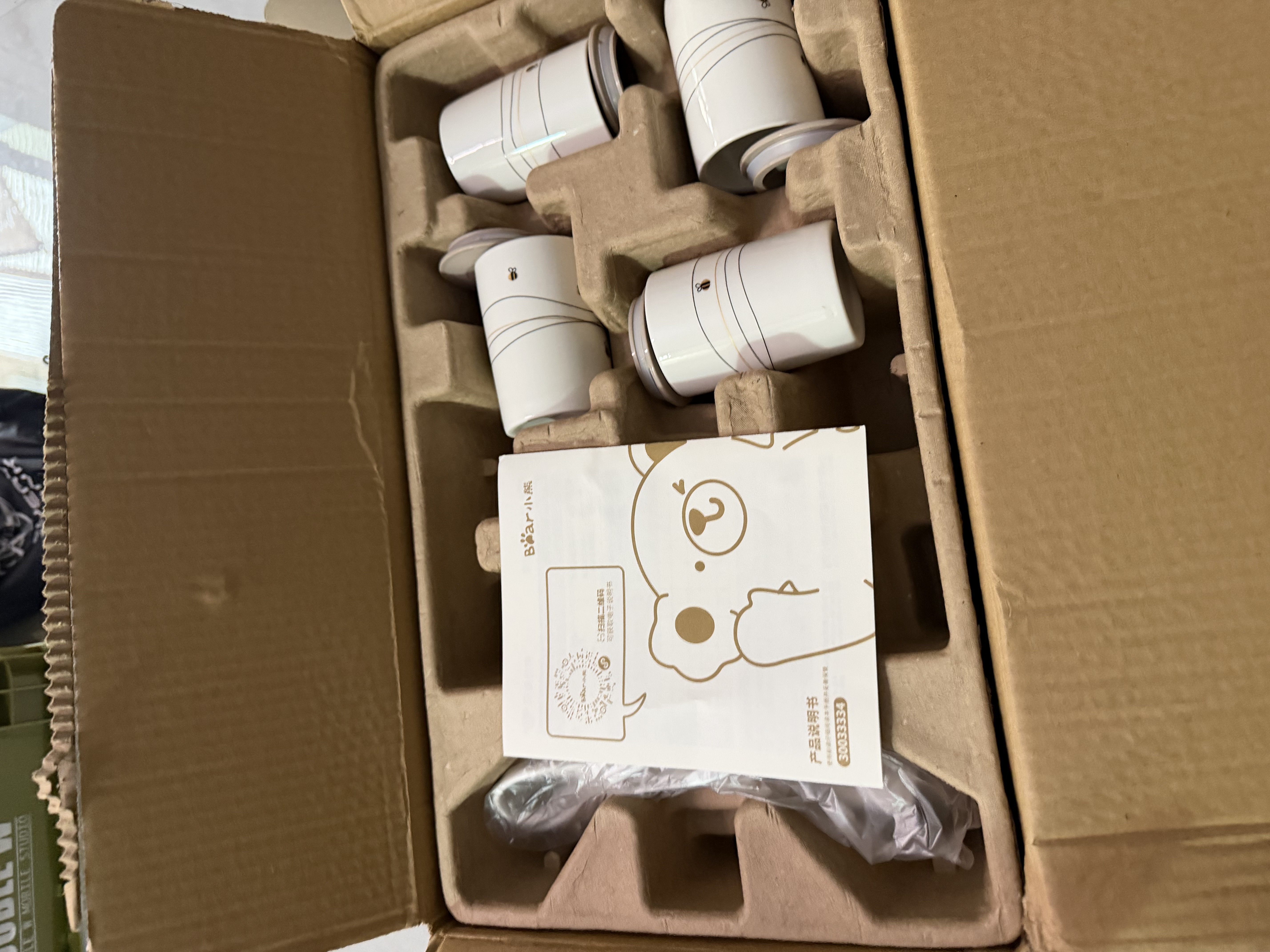 小熊（Bear）酸奶机 家用全自动希腊酸奶奶酪米酒机酸奶发酵菌玻璃内胆陶瓷分杯 SNJ-C10V3 实拍图