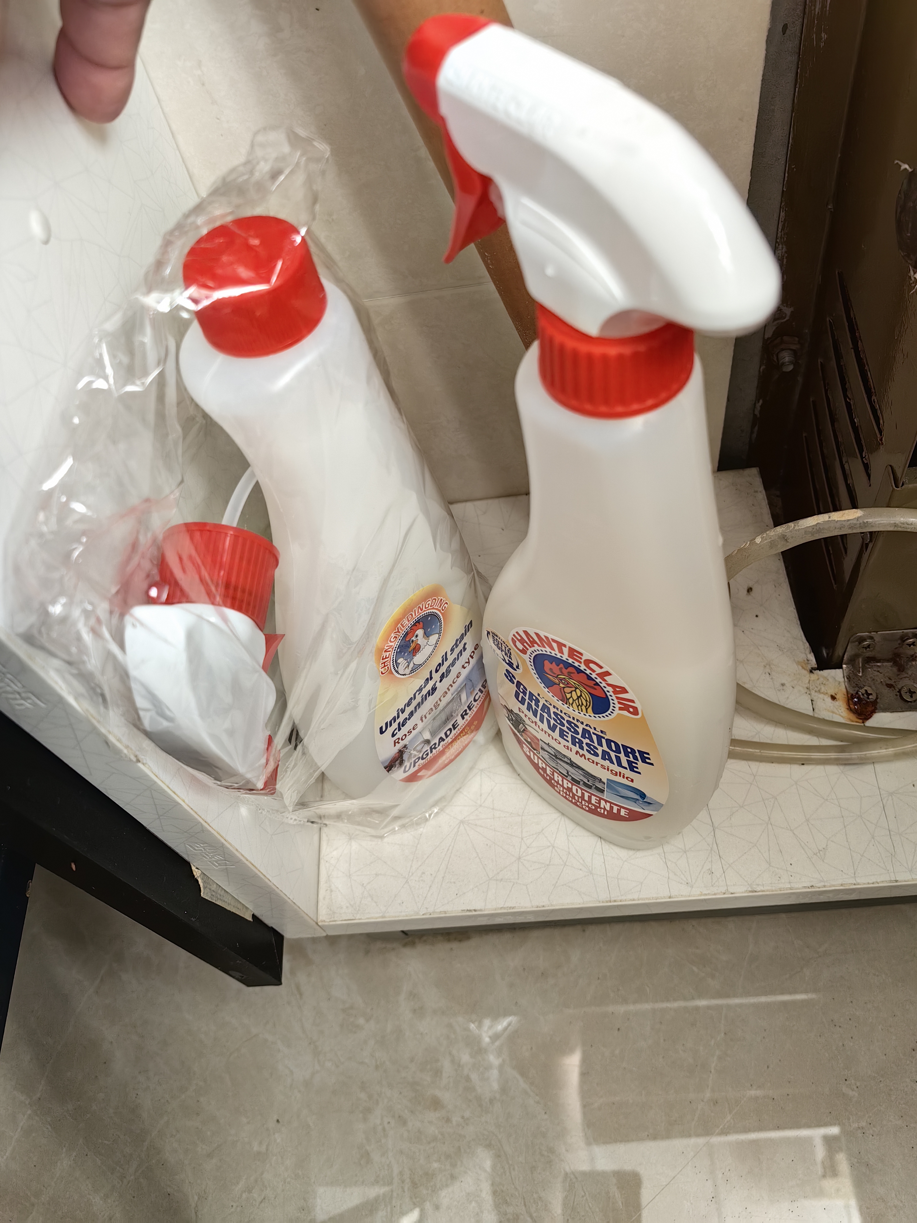 大公鸡管家（CHANTE CLAIR）多功能油污净600ml 马赛皂香强力厨房重油污清洁剂油烟机净 实拍图