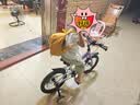 凤凰儿童自行车儿童山地学生车小孩单车带辅助轮3-6-10-12岁小中大童 乌梅紫丨单速辐条轮+双碟刹+礼包 16寸（适合身高105-115cm） 实拍图