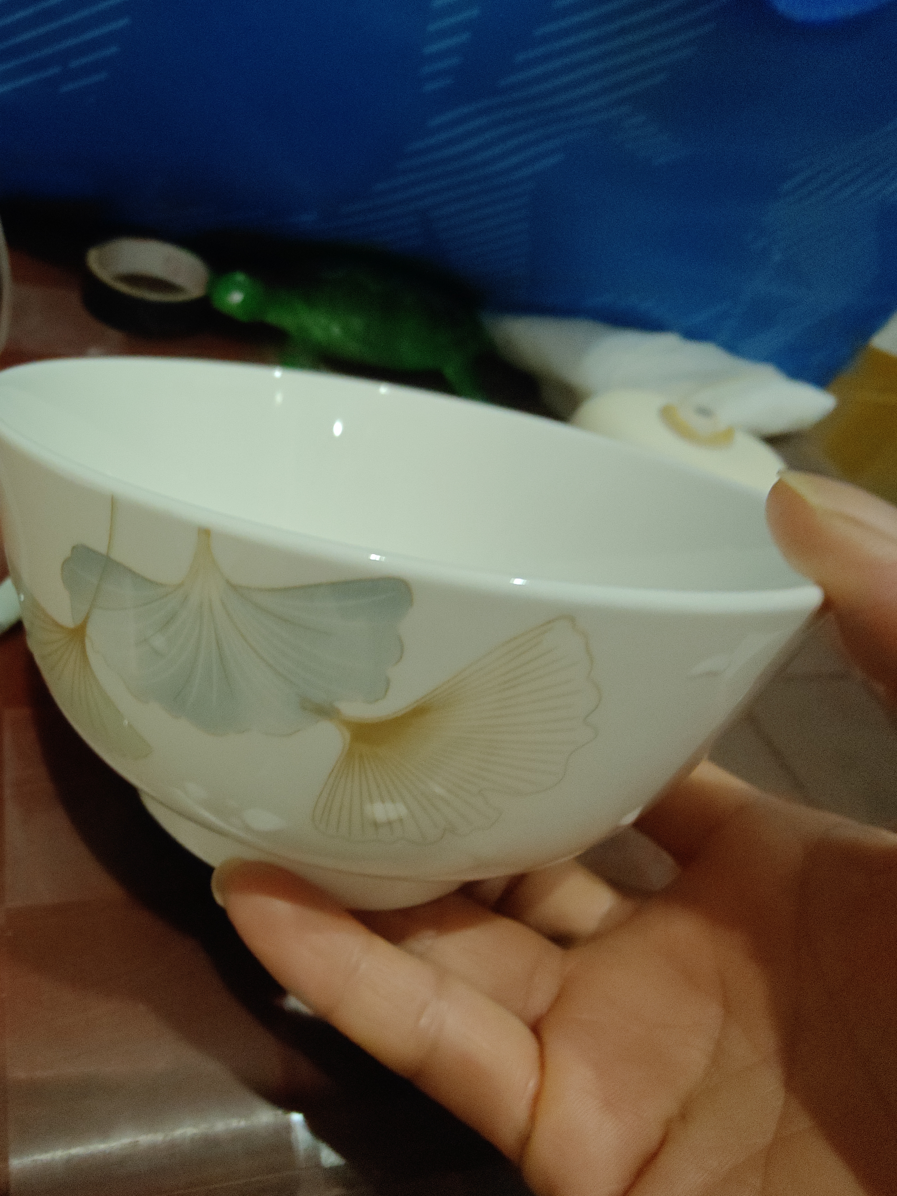 高颜值家用银杏时光米饭碗大面碗陶瓷餐具家用新骨瓷陶瓷碗 银杏时光 5英寸一个碗活动 实拍图