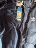 adidas通勤休闲三条纹连帽夹克早秋外套卫衣男装阿迪达斯轻运动   黑色/白   M 实拍图