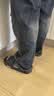 稻草人拖鞋男居家用女抗菌凉拖夏季外穿洗澡防滑浴室内情侣静音 黑44-45 实拍图