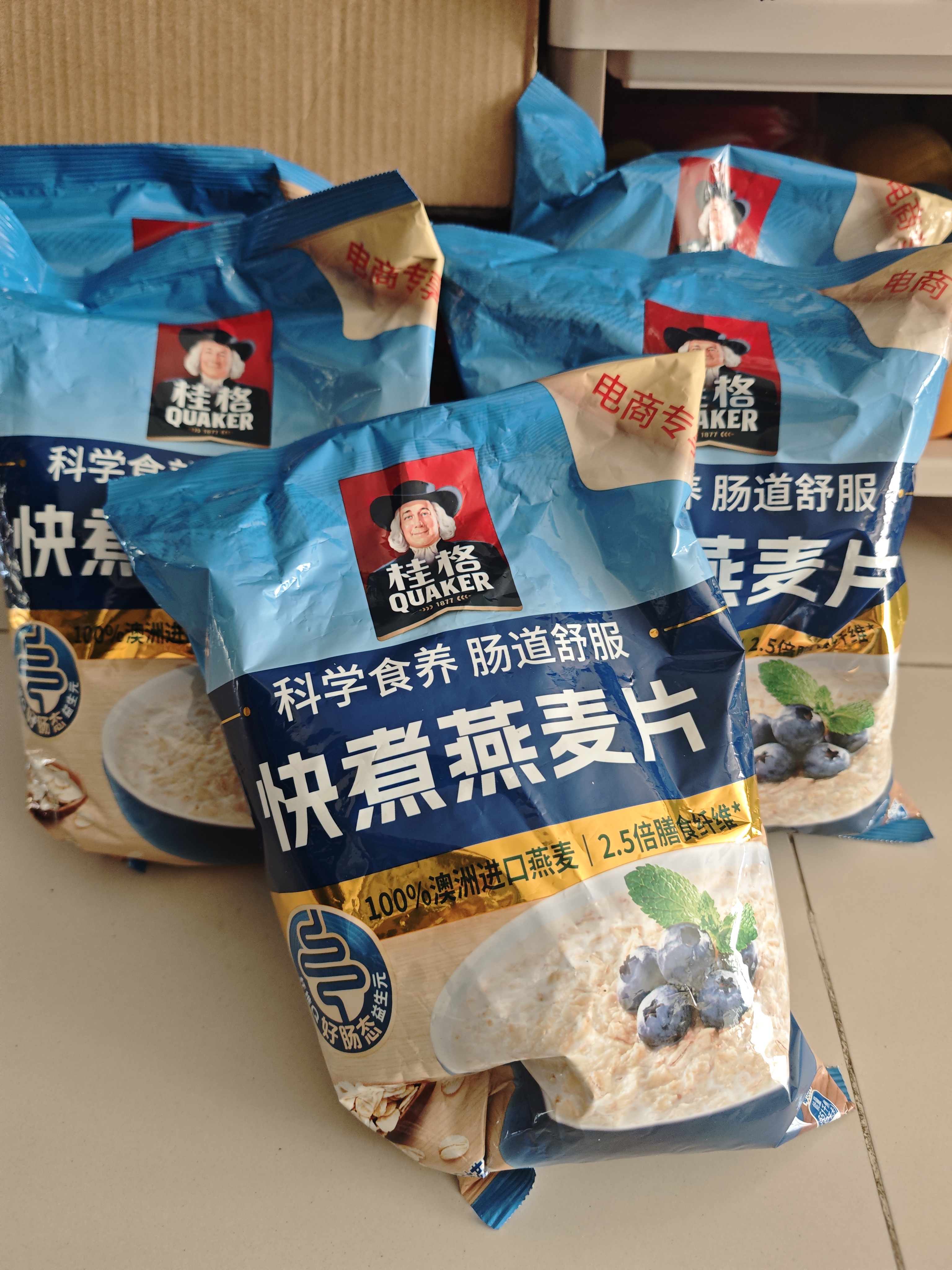 桂格（QUAKER）快煮快熟燕麦片1000克袋装 营养早餐 膳食纤维 零添加白砂糖 实拍图