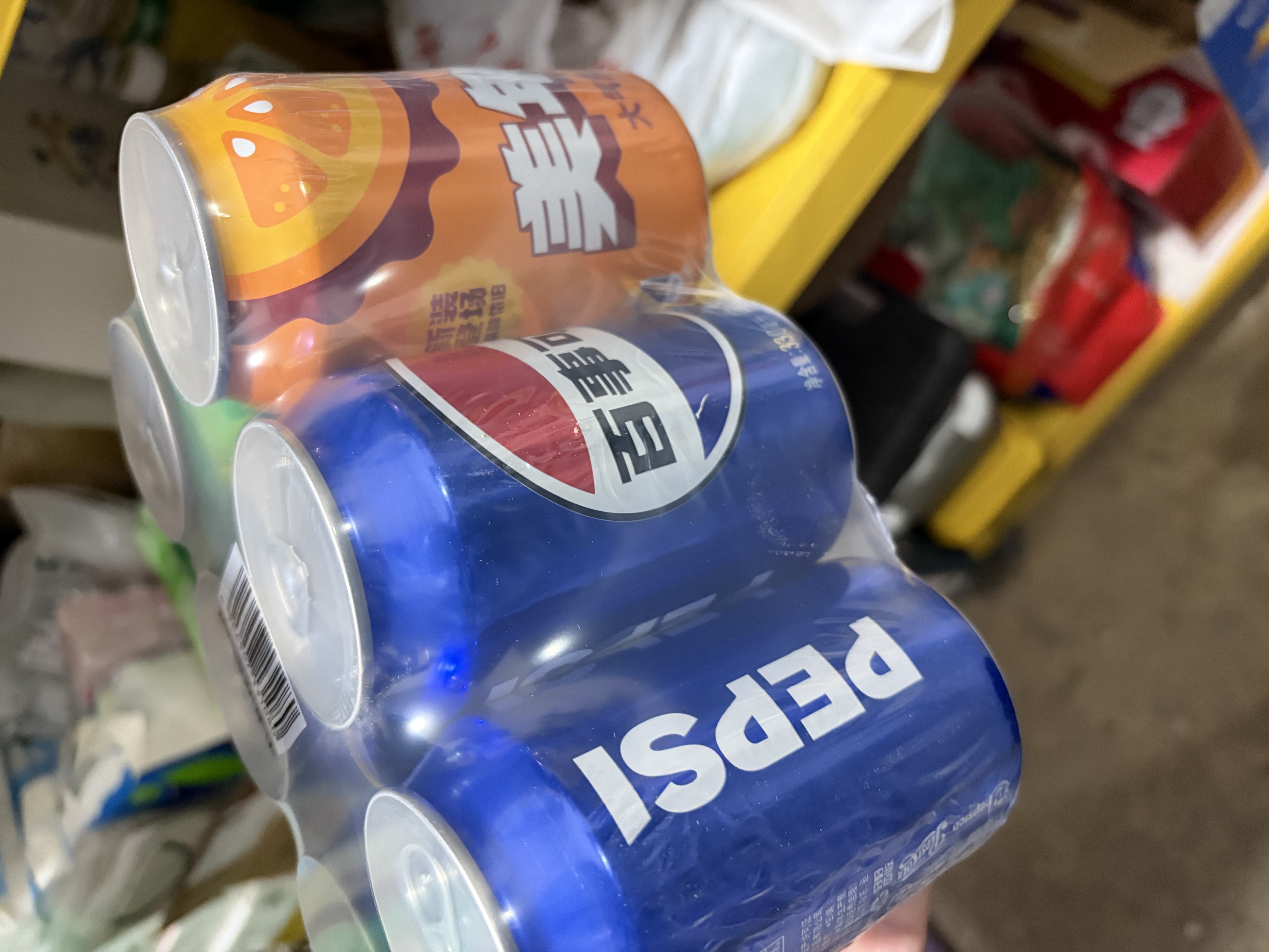 百事可乐Pepsi 可乐*4+7喜*1+美年达*1 碳酸饮料 汽水330ml*6 混合装 实拍图