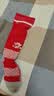 卡尔美（KELME）儿童长筒足球袜加厚毛巾底防滑比赛训练无骨缝头运动袜子 S 白色 实拍图