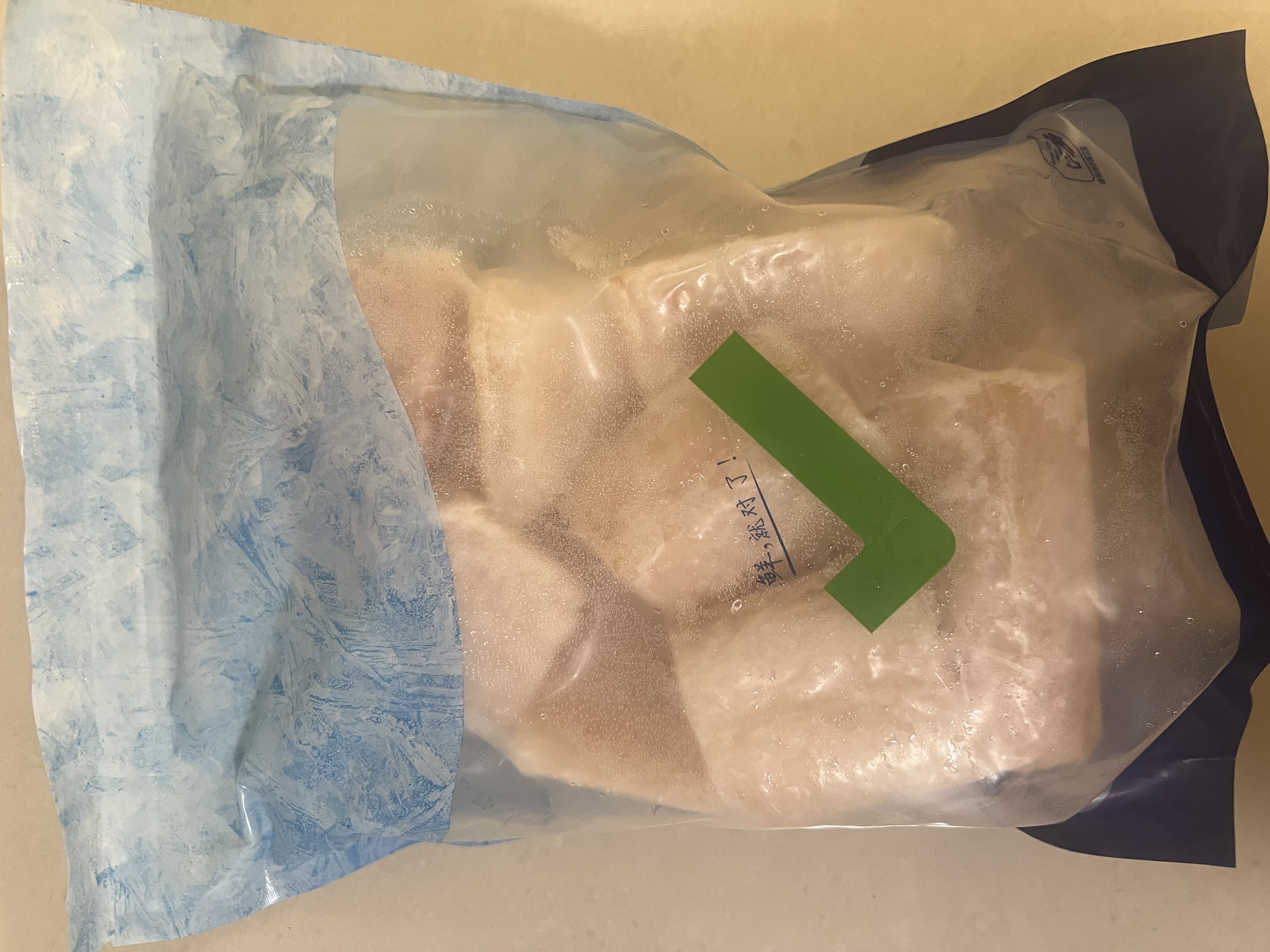禧美海产太平洋鳕鱼(长尾鳕) 2斤 去皮去刺块 好吉鱼 独立2袋 新西兰进口 实拍图