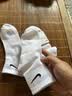 耐克（NIKE）正品NIKE耐克袜子纯棉男女跑步运动篮球袜中长筒四季款透气毛巾底 【四季款】【3双白色】【中筒款】 M码（38-42鞋码） 实拍图
