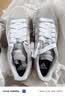 adidas 面包鞋 GRAND COURT BASE 00s休闲板鞋平底鞋男女阿迪达斯 浅灰/白色/树脂黄   41 实拍图