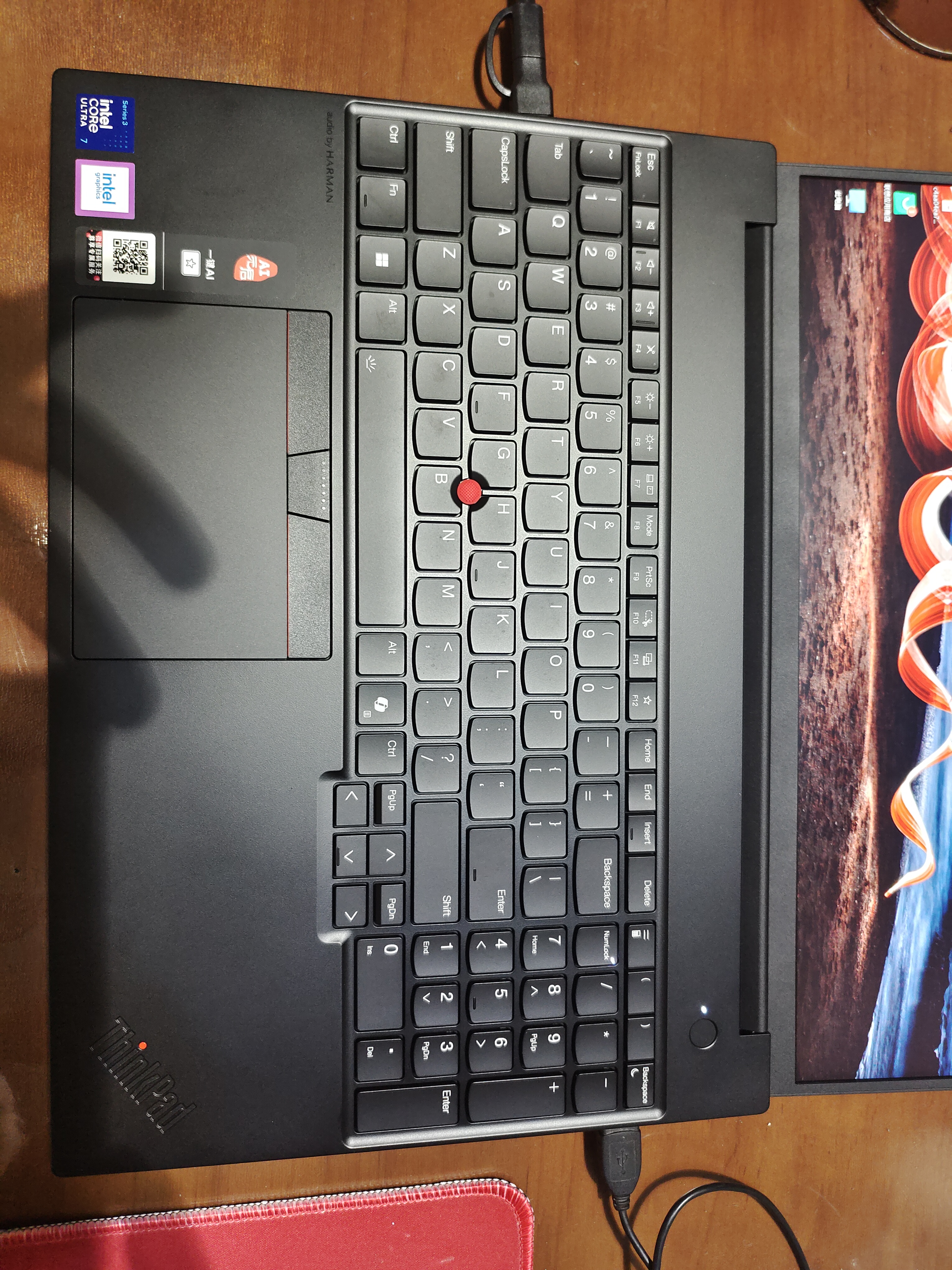 ThinkPad【国家补贴15%】联想E16 AI PC 轻薄便携笔记本电脑酷睿Ultra7 356H 32G 1T 2.5K 商务办公本 黑色 实拍图