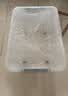 SPACEXPERT 衣物收纳箱特大号塑料整理箱车载储物箱80L透明 1个装 带轮 实拍图