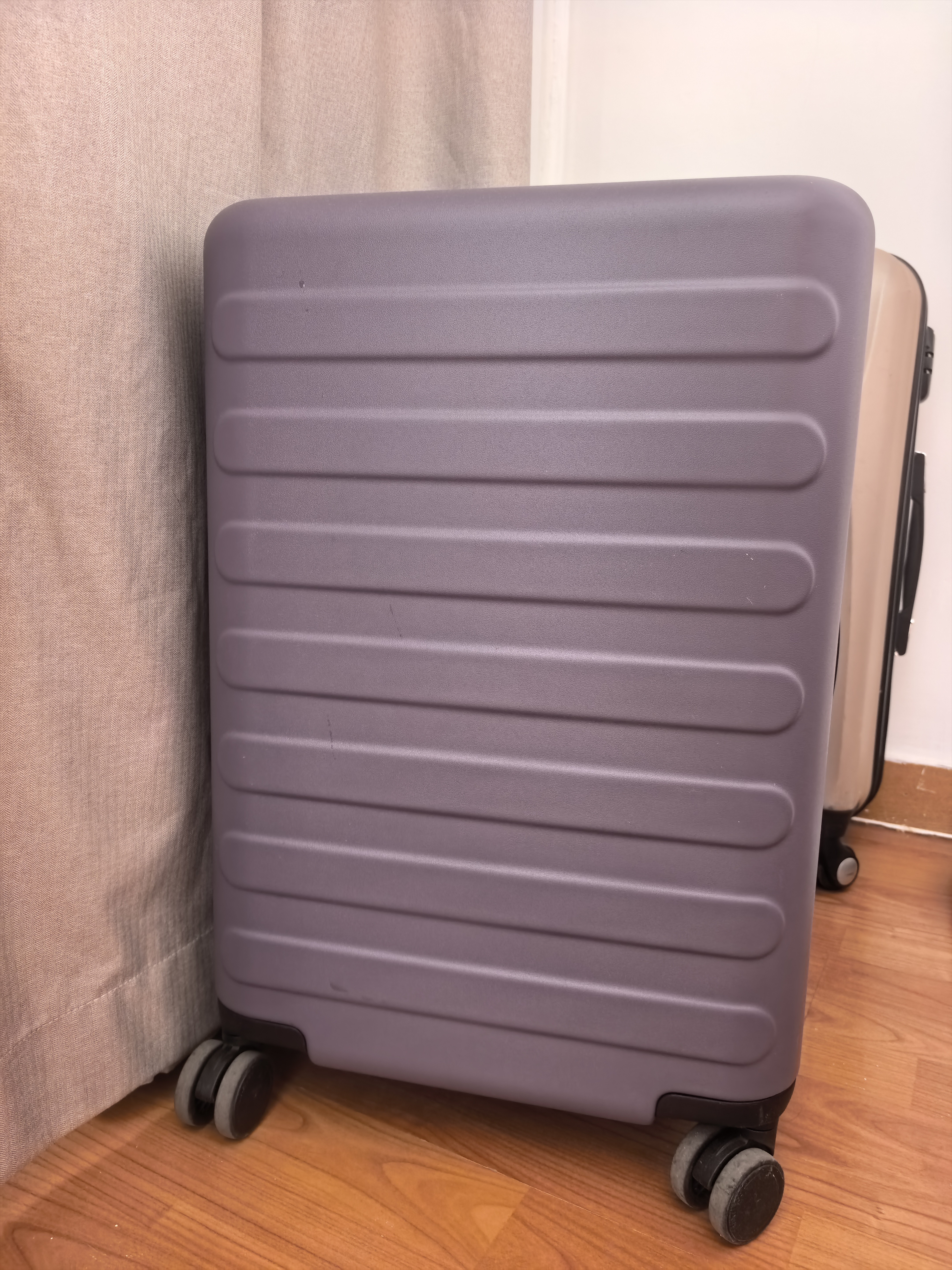 90分行李箱20英寸莱茵河经典京东联名拉杆箱 登机旅行箱密码箱 莫奈紫 实拍图