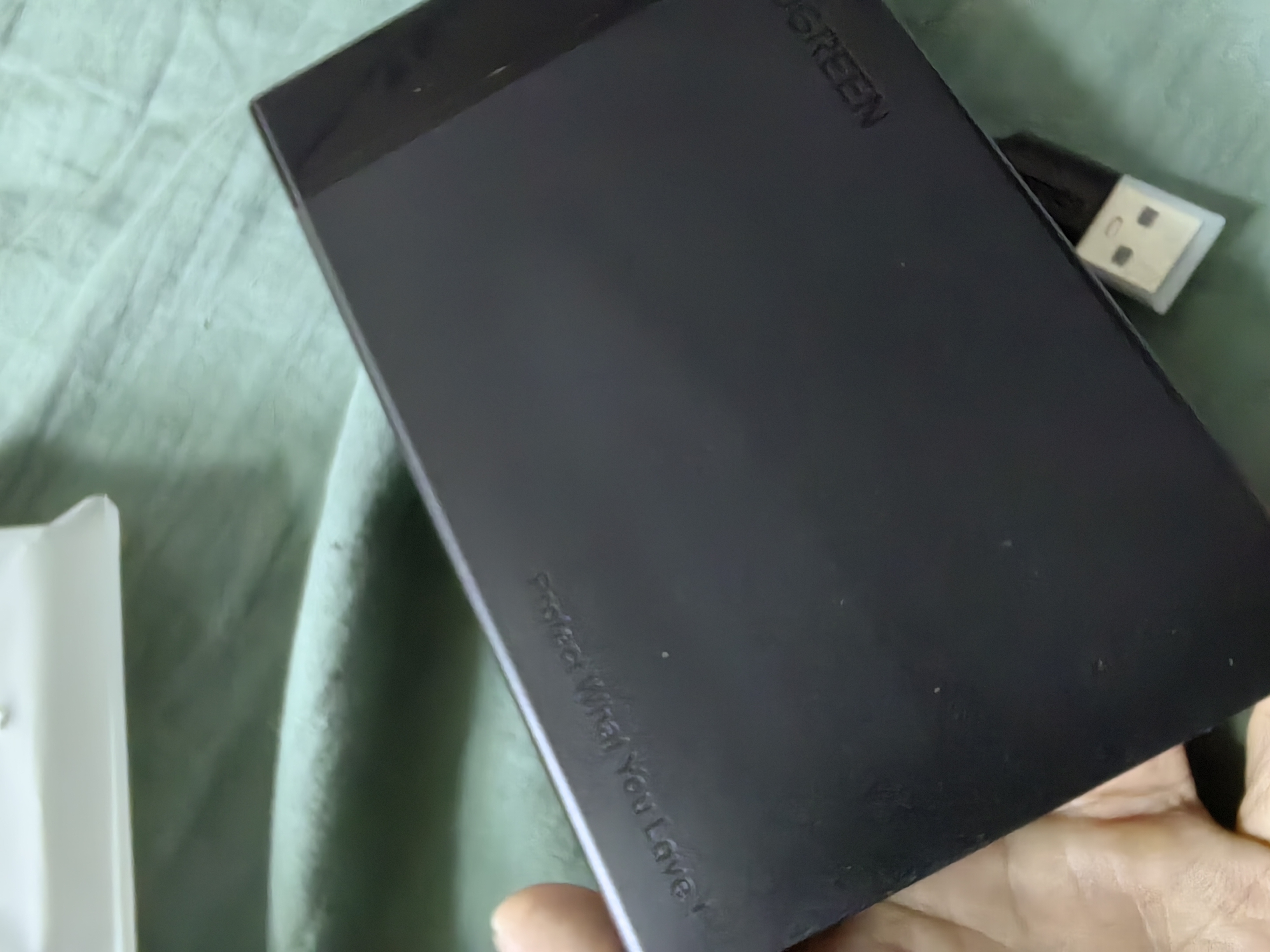 绿联USB3.0移动硬盘盒 2.5英寸外置硬盘盒 适用笔记本电脑台式机外接SATA串口SSD固态机械硬盘盒子 实拍图