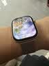 Apple/苹果/苹果 Watch Series 12 智能手表蜂窝版46毫米浅金色铝金属表壳沙砾色运动型表带S/M MJJ84CH/B 实拍图