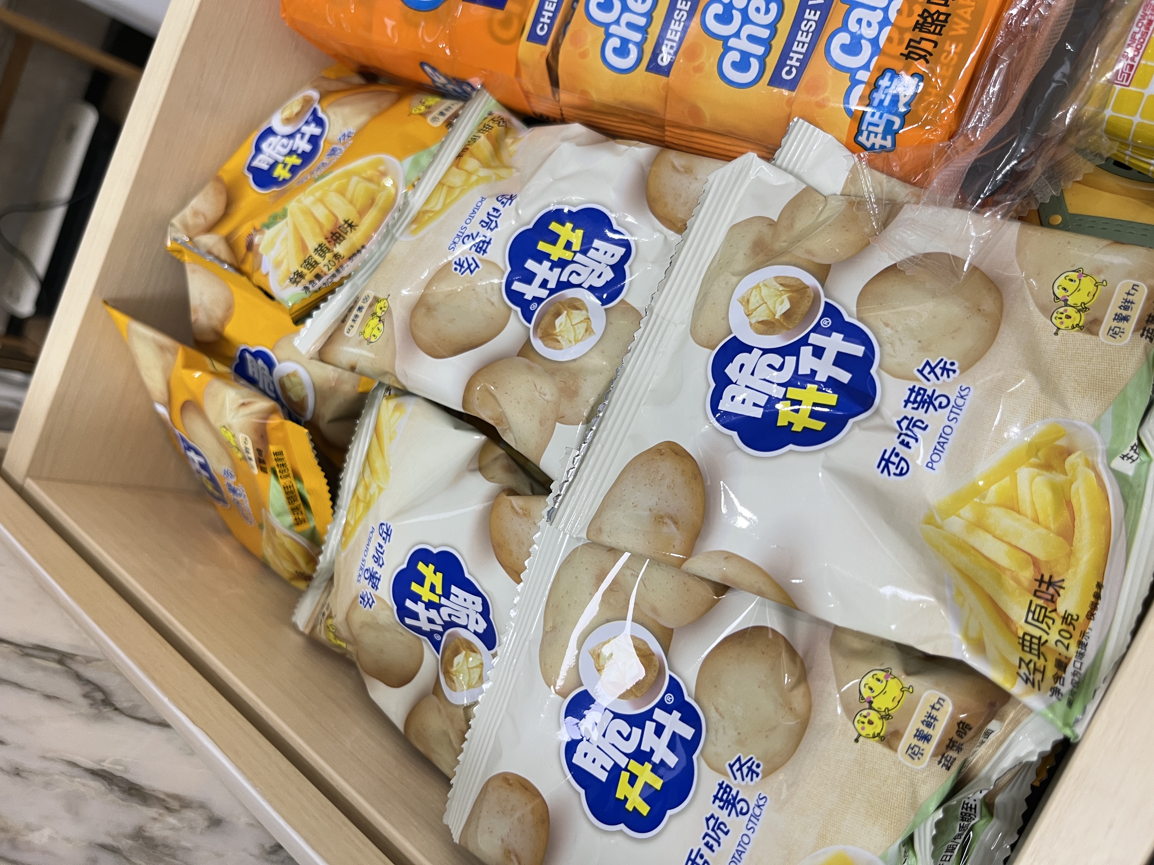钙芝（Calcheese）威化夹心芝士奶酪味500g原装进口饼干喜礼团购早餐休闲儿童零食 实拍图