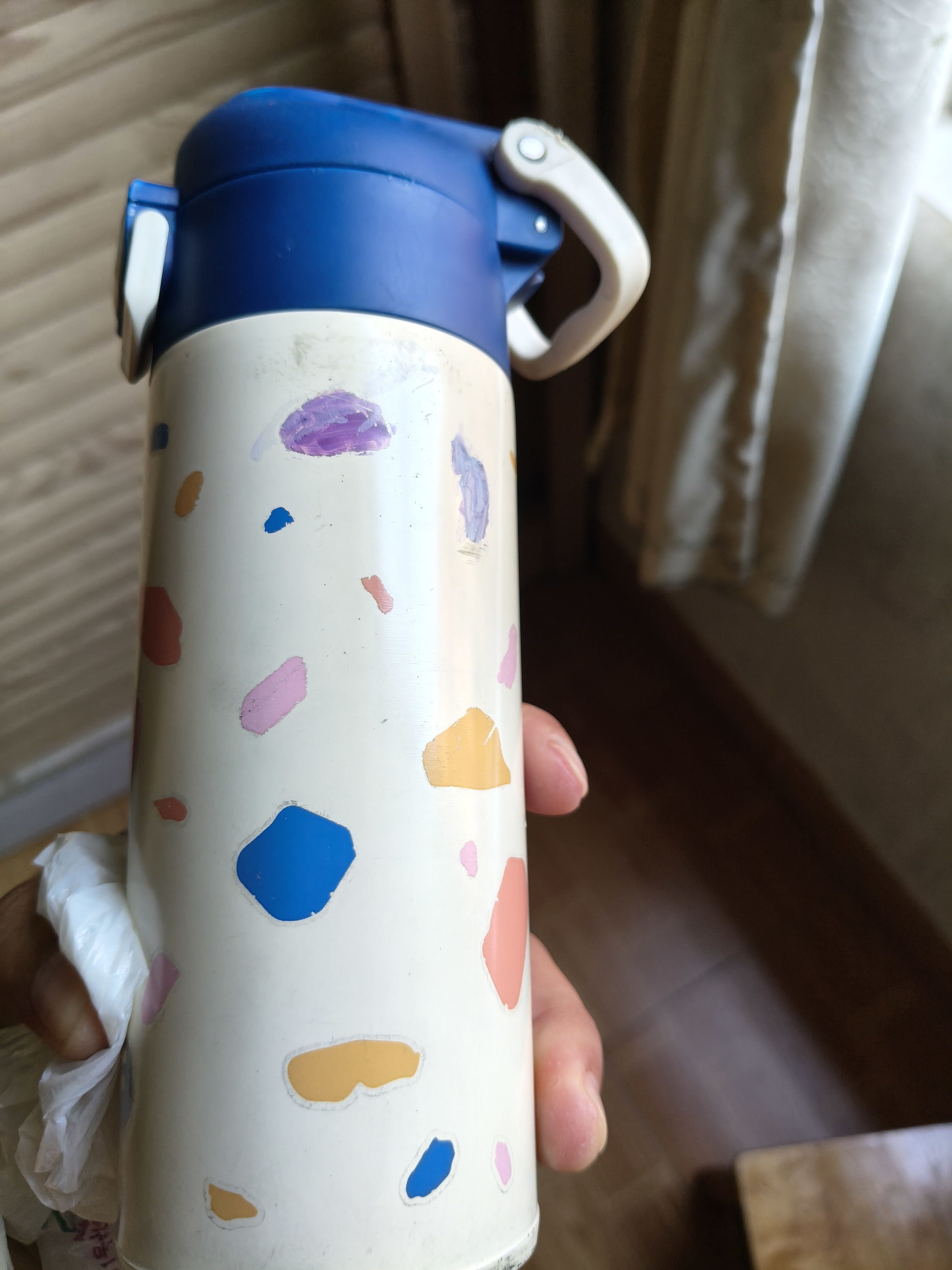 富光儿童保温杯316不锈钢随手杯大容量男女童学生保冷水杯子400ML 实拍图