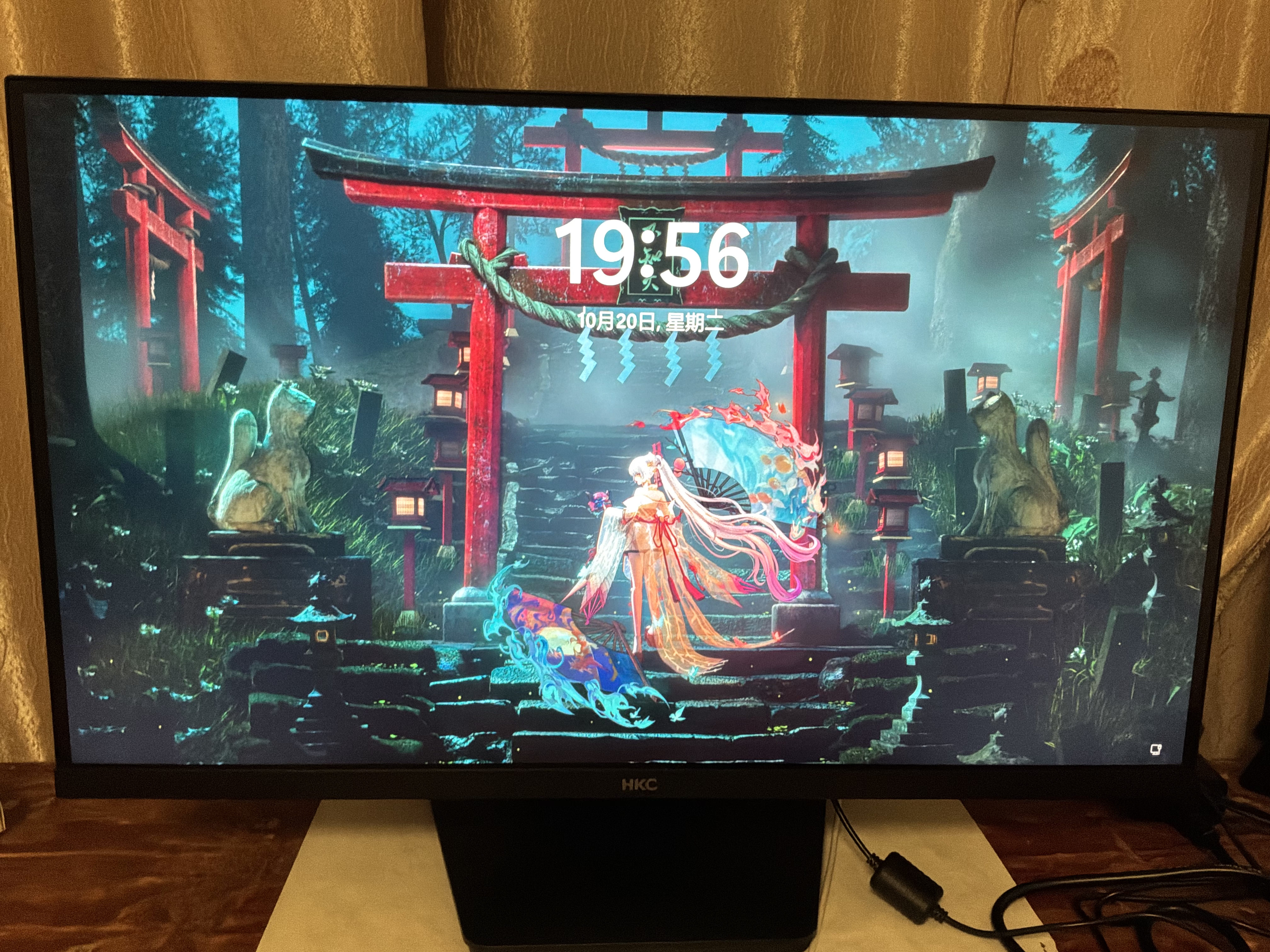 HKC 27英寸4K 165Hz双模320Hz FastIPS硬件低蓝光HDR400满血DP2.1旋转升降电竞游戏显示器猎鹰27U165A 实拍图