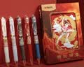 晨光（M&G）文具哪吒闹海按动0.5mm子弹头中性笔礼盒顺滑速干高颜值动漫学生刷题书写签字笔5支装 QGPK350U 实拍图