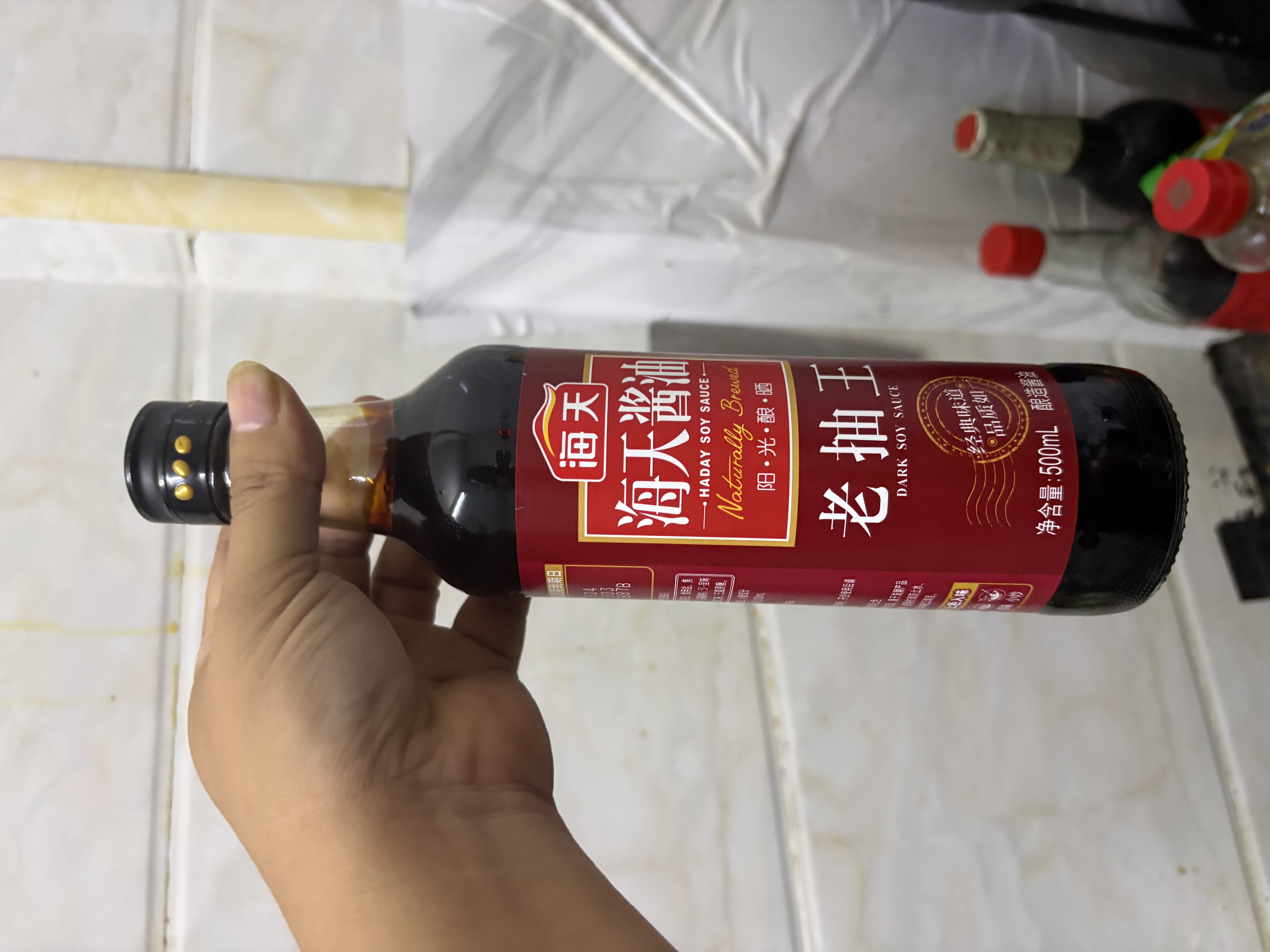 海天 老抽王酱油 500ml 经典系列 0添加防腐剂 红烧炖肉 实拍图