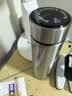 炊大皇保温杯 316L不锈钢茶水分离男女商务便携水杯 钢本色 490ml 实拍图