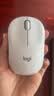 罗技（Logitech）M221 轻音鼠标 无线鼠标 办公鼠标 对称鼠标 带无线微型接收器 米白色 实拍图