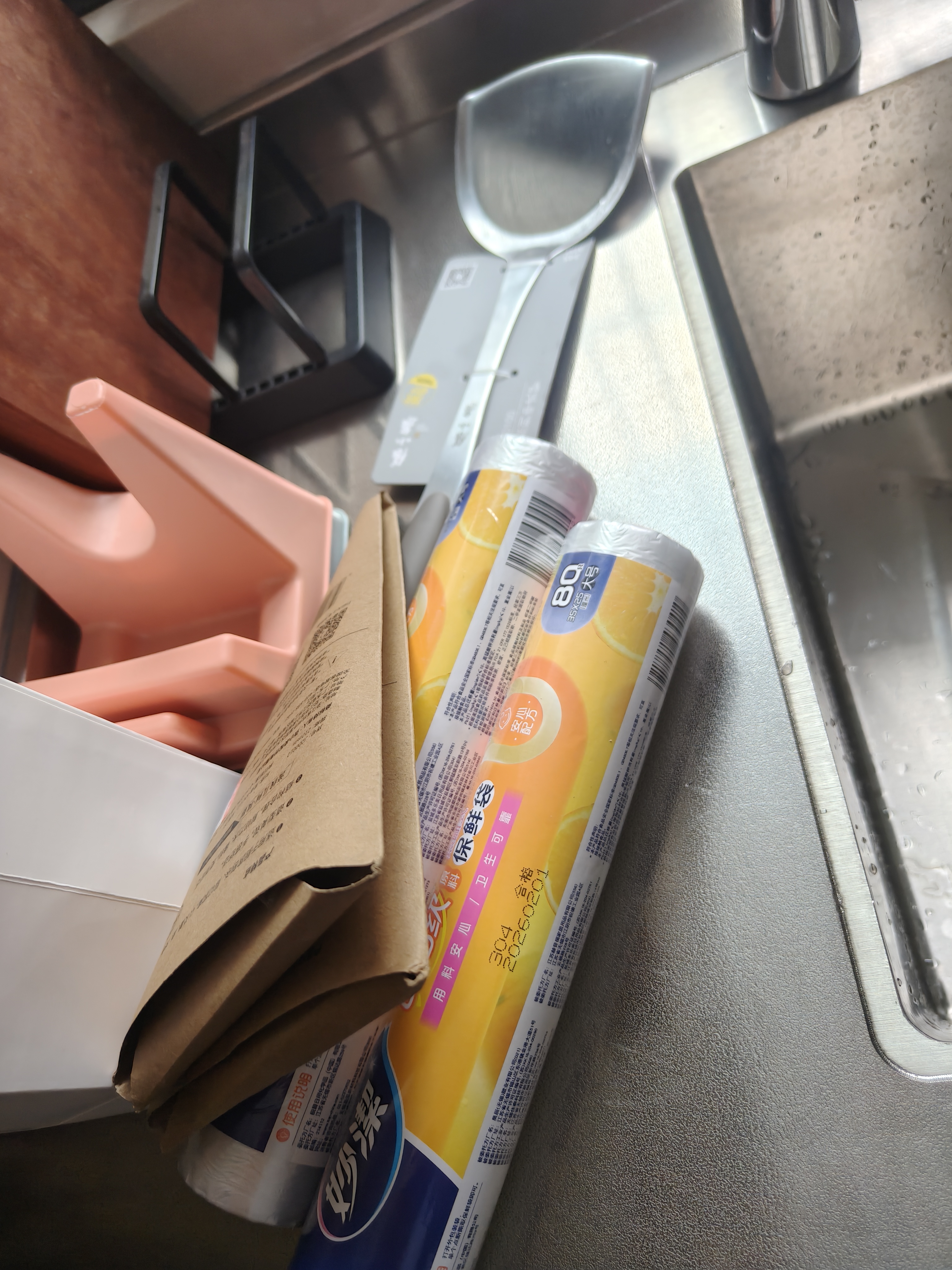 张小泉岚影家用厨房剪刀剪鸡鸭剖鱼辅食剪烤肉剪刀(白色) 实拍图