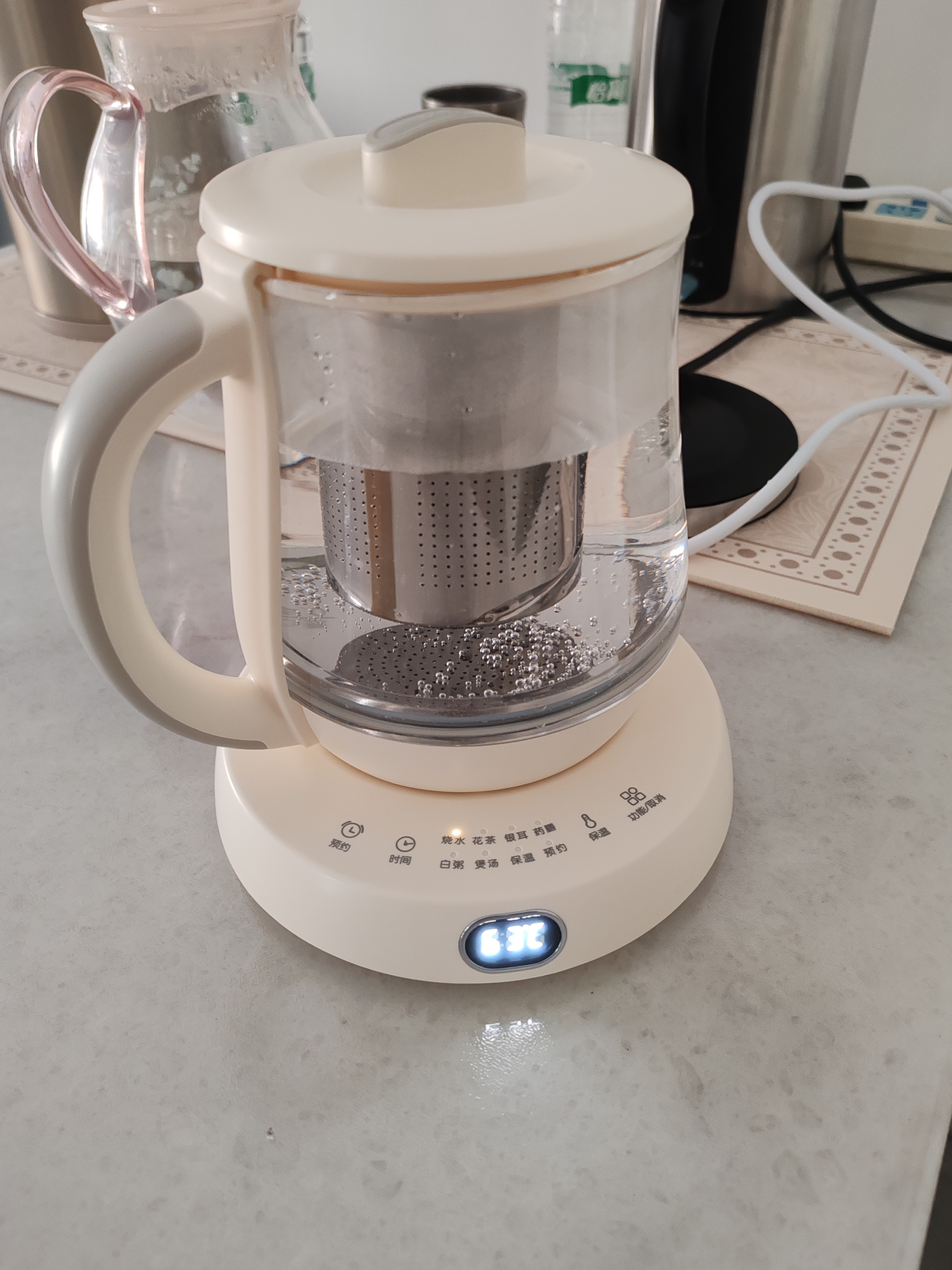 小熊（Bear）迷你养生壶养生杯煮茶器 办公室恒温烧水壶电热水壶 煮茶壶小型花茶壶0.8升YSH-D08L1 实拍图